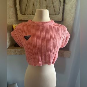 Faux Prada Comfy Knit Sweater Vest (S-M)